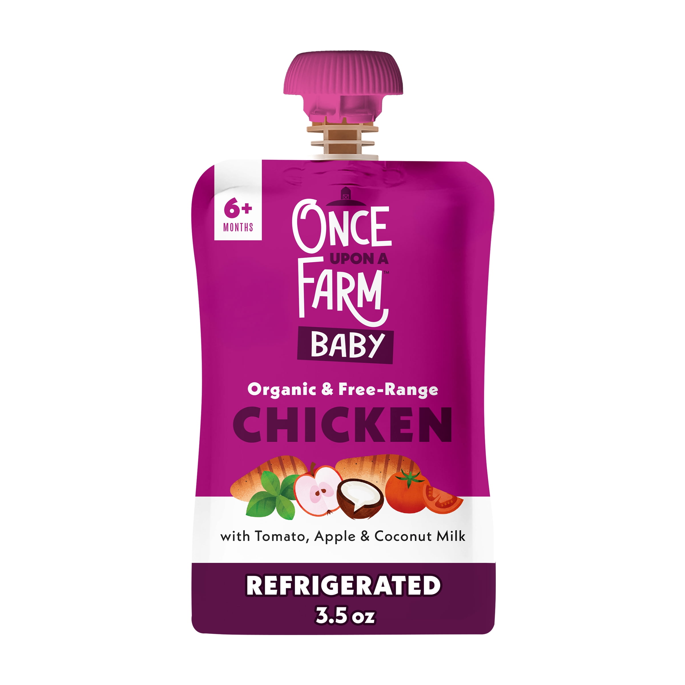 Once Upon a Farm Once Upon a Farm Organic Meat & Bone Broth Blend Tomato, Apple, Chicken Bone Broth, Coconut Milk — product image