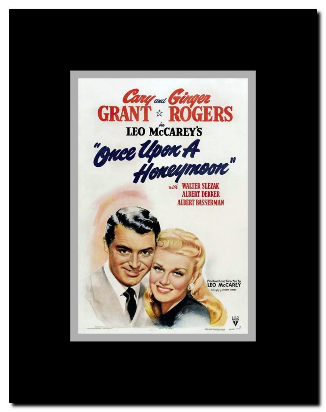 Once Upon a Honeymoon Framed Movie Poster
