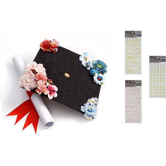 Once Upon a Time Handmade Floral Grad Cap Decoration