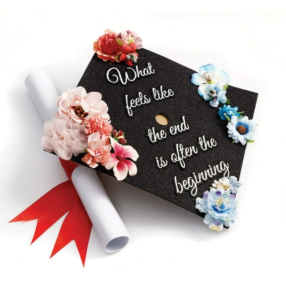 Once Upon a Time What Feels Like The End Black Graduation Cap Decorations
