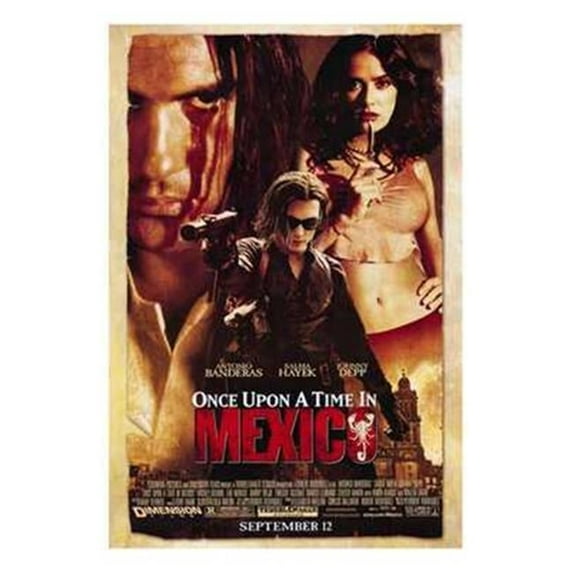 Once Upon a Time in Mexico Movie Poster 11 x 17