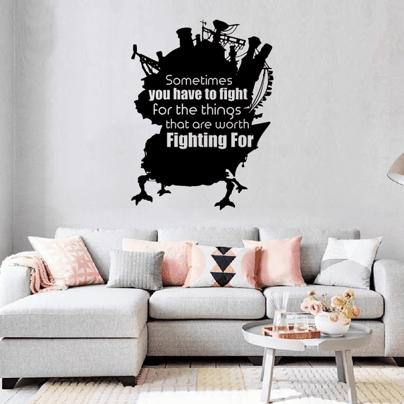 Once You Do Something You Never Forget Even If You Cant Remember - Spirited Away Quotes Zeniba Chihiro Ogino Silhouette Vinyl Wall Art Sticker Decal Home Bedroom Classroom Nursery Size (10x4 inch)