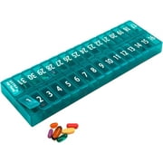 Pill Thing Monthly Medicine Organizer with Large Compartment for 31 Days