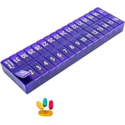 Pill Thing Monthly Pill Organizer with Large Compartments for Medications and Extra Storage, BPA-Free