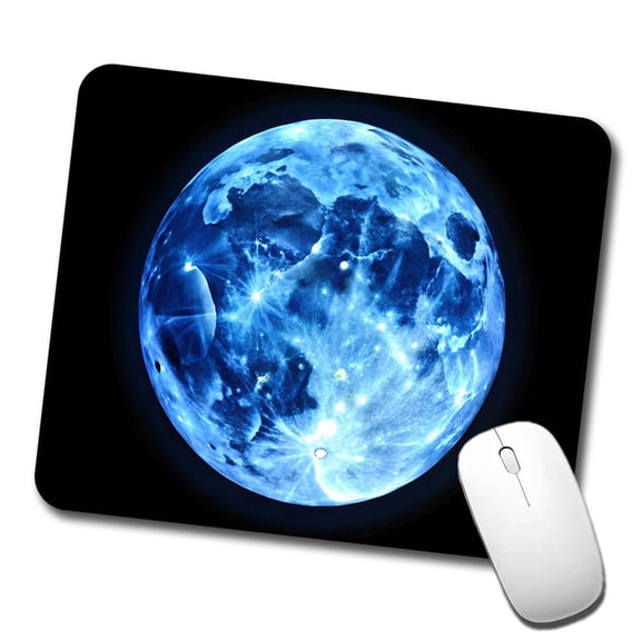Once in a Blue Moon Mouse Pad Low Profile Gaming Mat