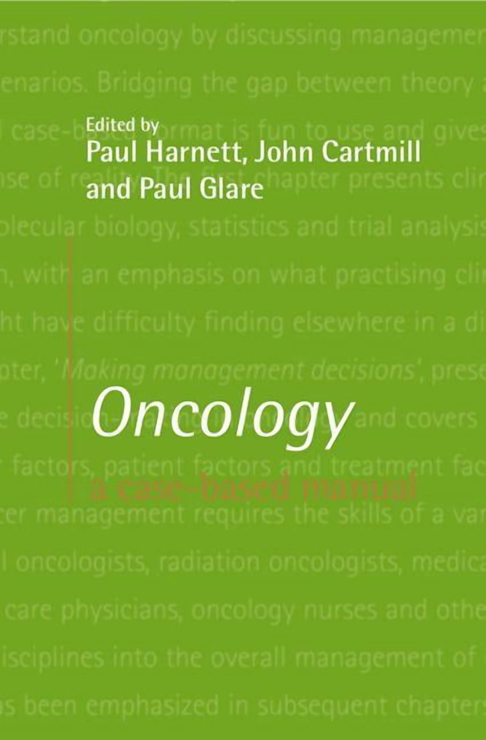 Oncology: A Case-Based Manual (Paperback)