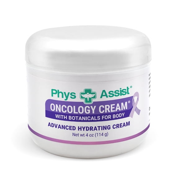 Oncology Cream 4 oz. Soothing, Calming and Hydrating to Stressed Skin Undergoing Chemo or Radiation Treatment. Color Free.