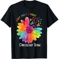 thumbnail image 1 of Oncology Team Nurse OCN Nursing Oncologist Sunflower T-ShirtMen and women, Black T-shirt, size: Extra large, 1 of 4