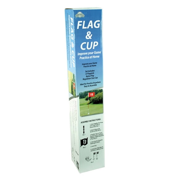 NEW On Course Golf Practice Flag & Cup Set