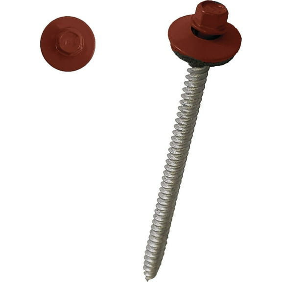 Onduline North America 100171 3 in. Ondura Fasterners Hex Head Screws, Red - Pack of 55
