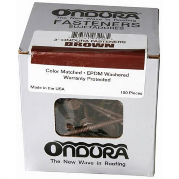 Ondura 3 In. Brown Galvanized Roofing Washered Nails (100 Ct.) 3208