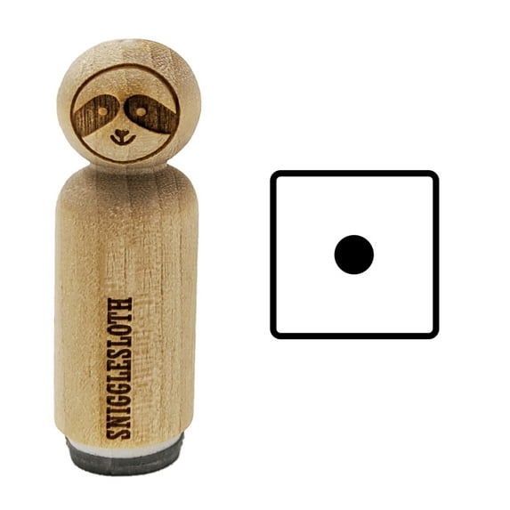 One 1 Dice Die Rubber Stamp for Scrapbooking Crafting Stamping - Medium 1 Inch