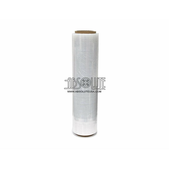 One (1) Rolls Clear Hand Stretch Plastic Film Pallet Shrink Wrap 18"