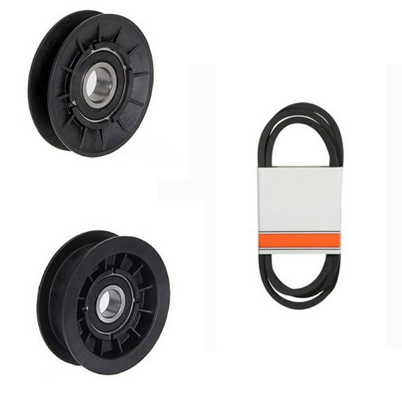 RAParts (1) Transmission Drive Belt and Idler Pulleys Fits John Deere 100 Series Trans Drive