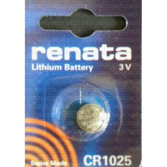 One (1) X Renata Cr1025 Lithium Watch / Key / Gadget Battery 3V Blister Packed - Swiss Made Quality