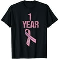 thumbnail image 1 of One 1 Years Survivor Breast Cancer Shirt Awareness Present T-Shirt, 1 of 3
