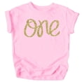 thumbnail image 1 of One 1st Birthday Shirt for Baby Girls First Birthday Outfit Pink Shirt, 1 of 2
