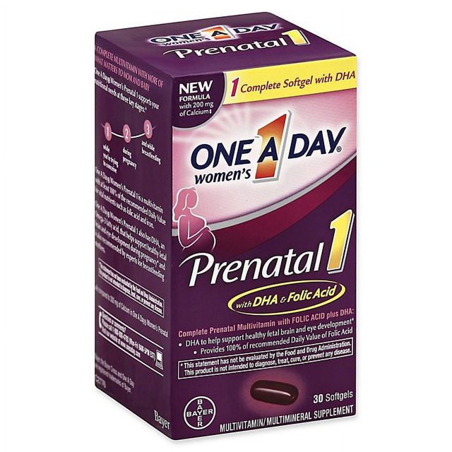 One A Day® 30Count Prenatal 1 Multivitamin Multimineral Softgels