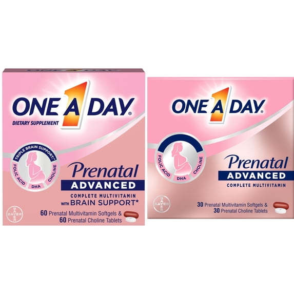 One A Day Advanced Prenatal Multivitamin with Choline, 90+90 Count