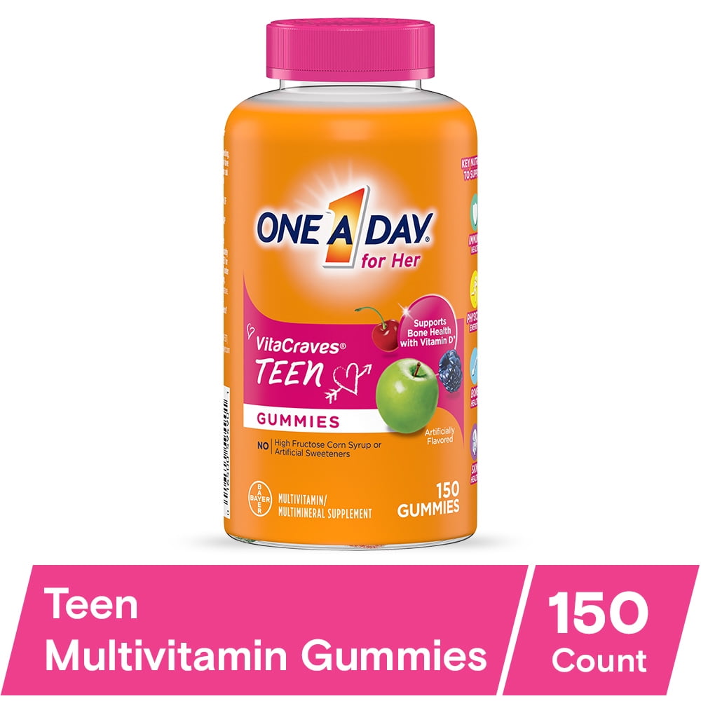 One A Day For Her Teen Multivitamin Gummies, 150 Ct