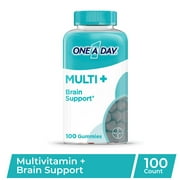 One A Day MULTI+ Brain Support Gummy Multivitamin, 100 Count