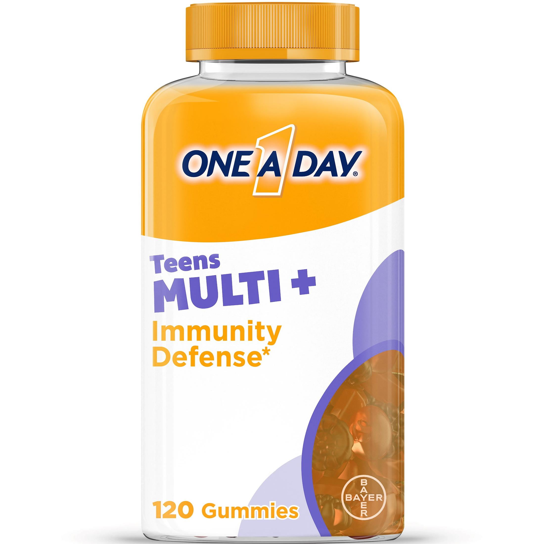 One A Day MULTI+ Teen Immunity Defense Gummy Multivitamin, 120 Count