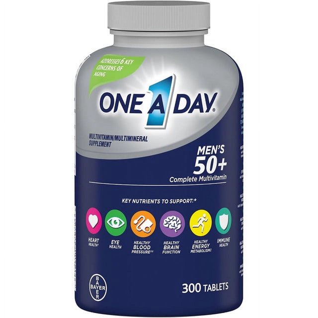 One A Day Men's 50+ Healthy Advantage Multivitamin, Gluten Free, 300
