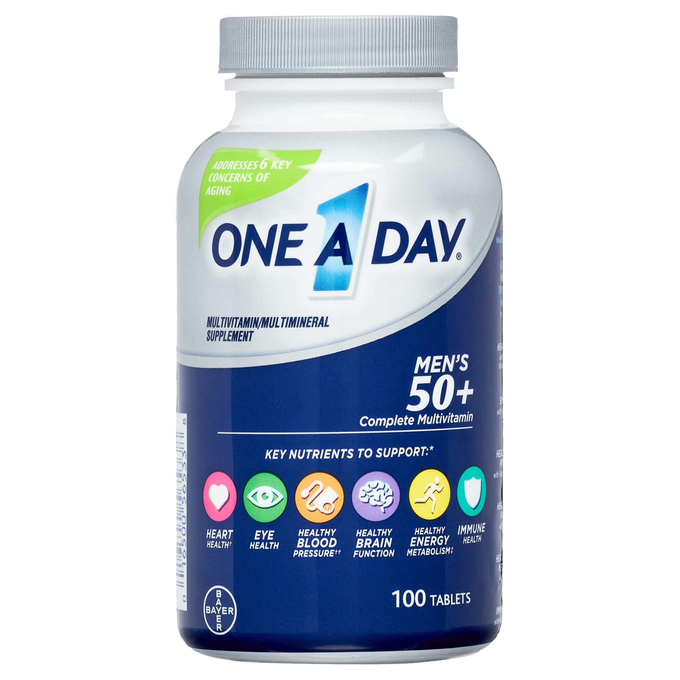 Can I Take One A Day Men's 50+ One A Day Men's 50+ Multivitamin Tablets, Multivitamins for Men, 100 Ct