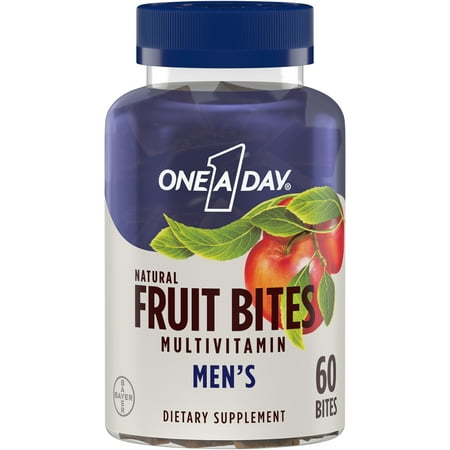 One A Day Men's Fruit Bites, Multivitamins for Men, 60 Ct