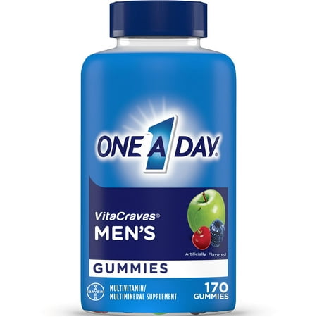 One A Day Men's Gummy Multivitamin, Multivitamins for Men, 170 Count