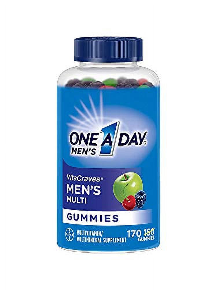 One A Day Menâ€™s Multivitamin Gummies, Supplement with Vitamin A, Vitamin C, Vitamin D, Vitmain