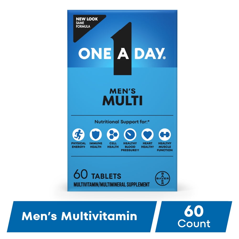 One A Day Men's Multivitamin Tablets, Multivitamins for Men, 60 Ct