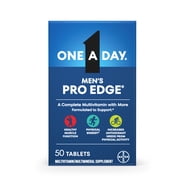 One A Day Men s Pro Edge Multivitamin, Supplement with Vitamin A, C, D, E and Zinc for Immune Health Support and Magnesium for Healthy Muscle Function, 50 Count