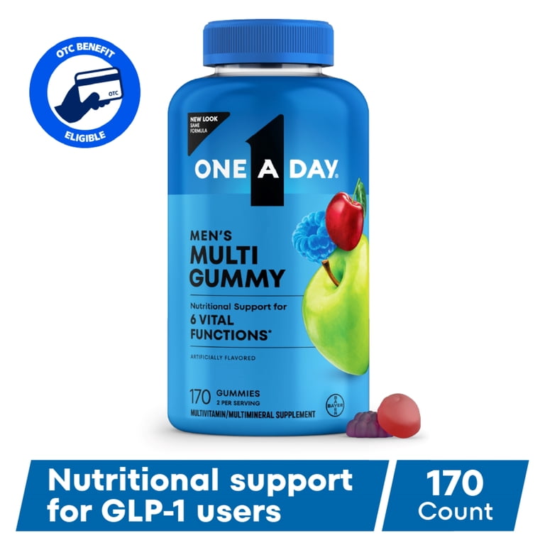 One A Day Men's VitaCraves Multivitamin Gummies, 170ct