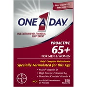 One A Day Proactive 65+ Multivitamin Tablets for Men and Women, 150ct