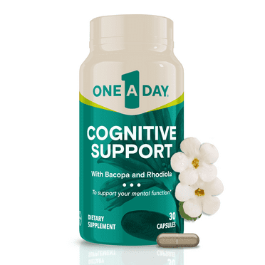 One A Day Supplements Cognitive Supplement, Brain Supplement with Bacopa, 30 Capsules