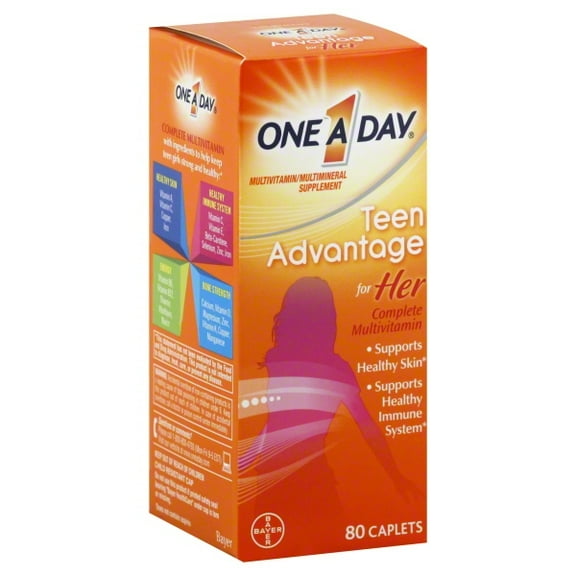 One A Day Teen Advantage For Her Multivitamin/Multimineral Supplement 80 ct