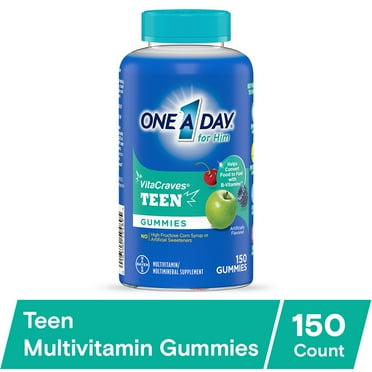 One A Day Teen For Him Multivitamin Gummies, 150 Count