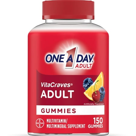 One A Day VitaCraves Adult Multivitamin Supplement Gummies, 150 Count