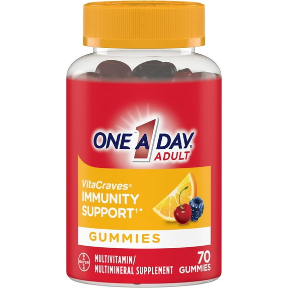 One A Day VitaCraves Multivitamin Gummy Immunity Support, 70 Count