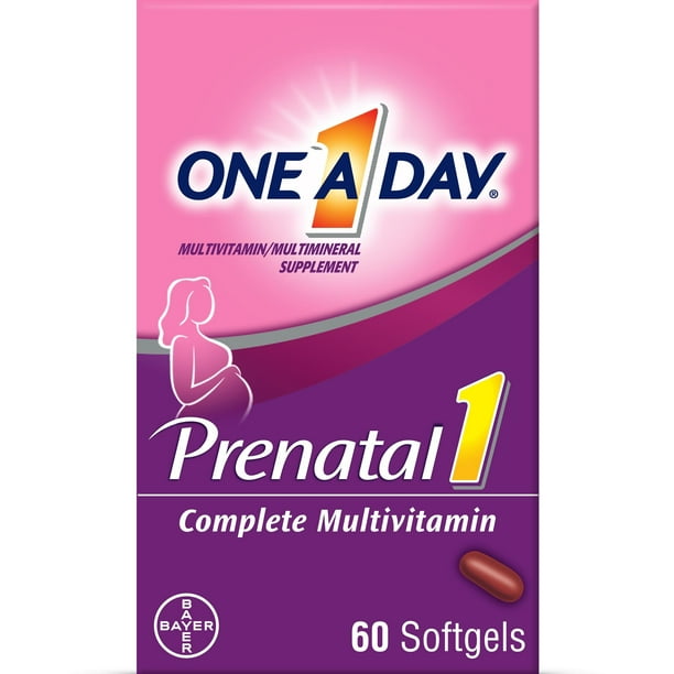 One A Day Women's Prenatal Multivitamin Softgel with Folic Acid, DHA