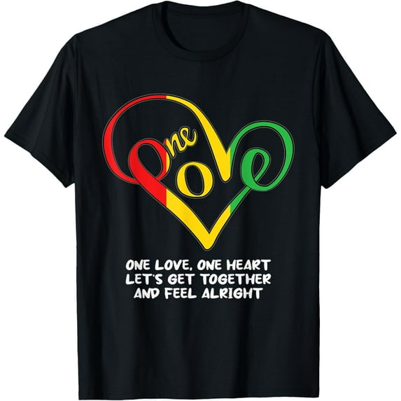 One African Love Heart Black History Month Cool BLM Melanin T-Shirt
