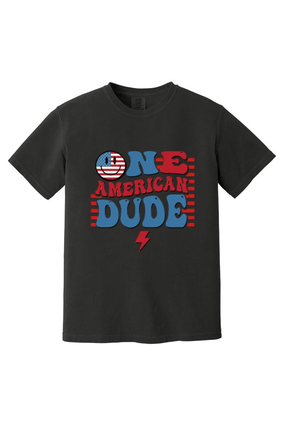 One American Dude Patriotic Birthday 4th Of July Comfort Color T-Shirt, Unisex, up to size 4XL
