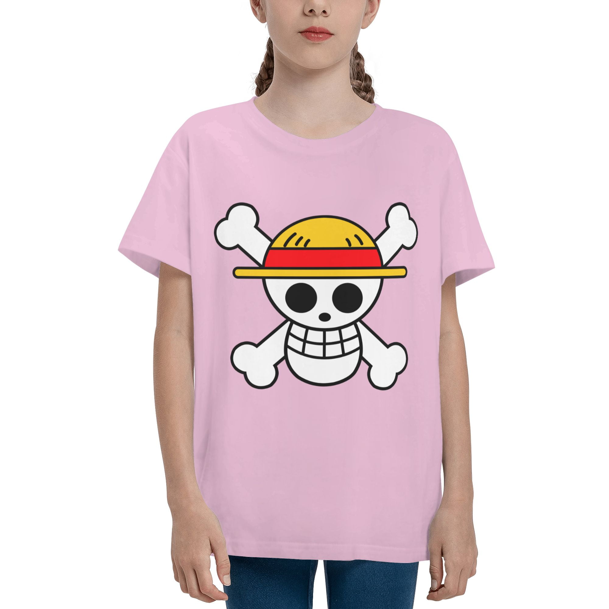 One Anime Luffy T Shirt Piece for Boys & Girls 100% Cotton Short