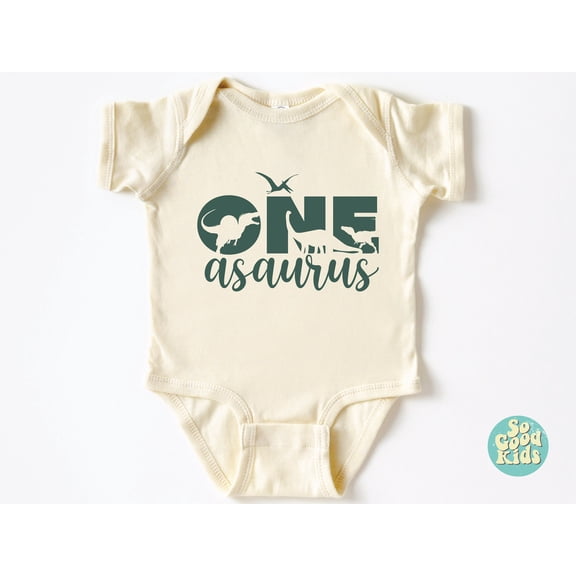 One Asaurus Shirt, One Year Old Gift, First Birthday Gift, Baby Shower Gift Idea, 1St Birthday Gifts, Dinosaur Shirt Saurus Birthday Shirt Cool Baby Clothing, Cute Baby Onesie, BABY BODYSUIT LAT 4424