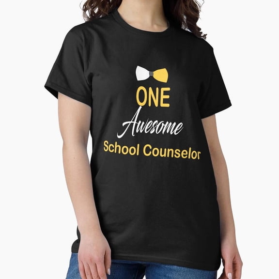 One Awesome School Counselor Guidance Advisor Professional Campus Support T-Shirt