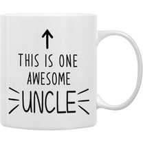 This is One Awesome Uncle Coffee Mugs Mug,Uncle Father''s Day Birthday Gifts from Niece Nephew,Uncle Appreciation Gifts Double Side Printed Ceramic Mug Cup 11 Ounce