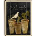 thumbnail image 1 of One Bella Casa 0004-6726-31 25 x 34 in. Fresh Flowers Planked Wood Wall Decor by Beth Albert, 1 of 1