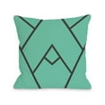 thumbnail image 1 of One Bella Casa 70718PL16O 16 x 16 in. Mountain Peak Pillow Outdoor, Turquoise, 1 of 1