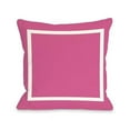 thumbnail image 1 of One Bella Casa 71091PL16O 16 x 16 in. Samantha Simple Square Outdoor Pillow - Hot Pink, 1 of 1